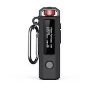 UKStech Silicone Case for FiiO SNOWSKY Echo Nano Retro Music Player with Carabiner, Soft Anti-Slip Protective Cover, Drop Resistant, Precise Cutouts, Portable for Travel & Outdoor (Black)