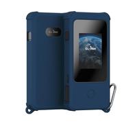 UKStech Silicone Case for GL.iNet MUDI 7 GL-E5800, Travel Router Cover with Runway Buckle, Waterproof Shockproof for 5G Wi-Fi 7 Hotspot, Non-Slip Full-Body Protection (Deep Blue)