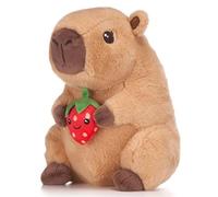 UKToyworld Capybara Plush 12 inch Strawberry Capybaras Eating Fruit Soft Toy