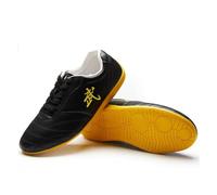 UKUBOXBAG Kung Fu Tai Chi Trainers Traditional Chinese Martial Arts Walking Shoes Low-Top Lightweight Wing Chun Sneakers for Men Women,Black,11 UK