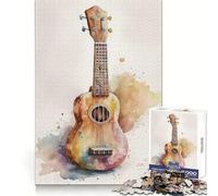 Ukulele 1000 Piece Jigsaw Puzzles Mental Dexterity Gentle Engagement Flawless Fit (38x26cm)