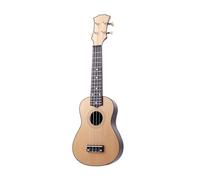 Ukulele 21-inch Beginner's Entry-level Basswood Sound-improving Four-string Ukulele(Color:Primary color)