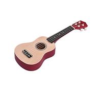 Ukulele 21 Inch Colored Acoustic Soprano Ukulele for Concert (Color : Red, Size : 21 Inch)