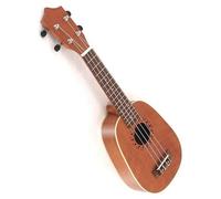 Ukulele 21-inch Mini Ukulele Sapele Wood Soprano Pineapple Shaped 4-string Piano(Color:B)