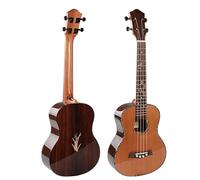 Ukulele 4string Ukulele 26inch Body Solid Cedar Top Rosewood Back Acoustic Comes With A Carrying Case