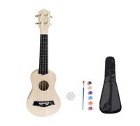 Ukulele A Stringed Instrument DIY Ukulele Kits Fully Assembled Or Partially Wooden Instruments For Playing Or Practicing(Type 11)
