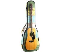 Ukulele Bag A Guitar On Wooden Board Ukulele Case for Soprano Tenor Concert 23 Inch 10MM Thick Soft Padded Adjustable Straps Gig Bag