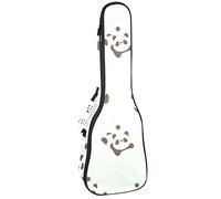 Ukulele Bag Playing Panda Ukulele Case for Soprano Tenor Concert 23 Inch 10MM Thick Soft Padded Adjustable Straps Gig Bag
