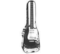 Ukulele Bag, Ukulele Case for Soprano Tenor Concert 23 Inch 10MM Thick Soft Padded Adjustable Straps Gig Bag, Guitar and Ink Spots