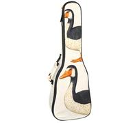 Ukulele Bag, Ukulele Case for Soprano Tenor Concert 23 Inch 10MM Thick Soft Padded Adjustable Straps Gig Bag, Indian Runner Ducks