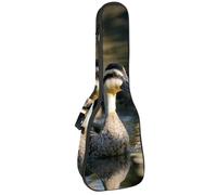 Ukulele Bag, Ukulele Case for Soprano Tenor Concert 23 Inch 10MM Thick Soft Padded Adjustable Straps Gig Bag, Three Indian Runner Ducks