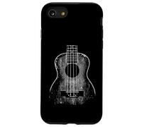 Ukulele Beach Uke Guitar Player. Grunge Distressed Effect Case for iPhone SE (2020) / 7/8