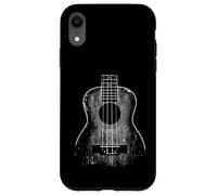 Ukulele Beach Uke Guitar Player. Grunge Distressed Effect Case for iPhone XR