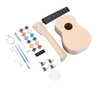 Ukulele Bundle With Accessories, Wooden Ukulele Starter Kit, Beginner Ukulele Set For Adults, Handmade Guitar Build Kit Wooden Concert Ukulele Kit For Home Performance And Practicing