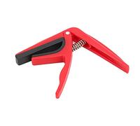 Ukulele Capo, One-Handed Quick Change 4-String Guitar Capos Spring Design with Silicone Cushion for Stringed Instruments (Red)