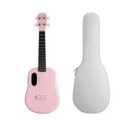 Ukulele Carbon Fiber Ukulele With Effects Concert Travel Ukulele (Free Boost Sparkle 23-inch)(Color:Pink)