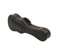 Ukulele Case Hard Wooden Frame PU Leather Exterior Musical Instrument Protection Secure Closure Portable Suitable for Travel Lessons Home, 21 Inch, style to 10
