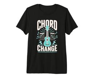 Ukulele Chord Change Musician Retro Premium T-Shirt