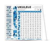 Ukulele Chord Chart for Beginner Adult or Kid, 8'' x 11'' Pocket Ukulele Chords Cheatsheets of Acoustic Electric Ukulele, Great Ukulele Chords Poster to Improve Ukulele Technique & Music Theory