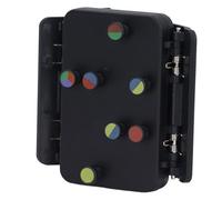 Ukulele Chord Trainer, Portable Ukulele Practice Assistant for Beginners, One Key Chord Learning Tool with Color Coded Buttons, Ergonomic Design for 23in to 26in Ukuleles