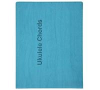 Ukulele Chords Book Blue PU Practice Foldable Portable Art Musical Instrument Accessories with 180 Chords for Beginners
