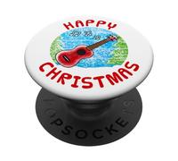 Ukulele Christmas Ukulelist Musician Music Teacher PopSockets Adhesive PopGrip