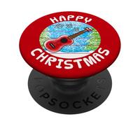 Ukulele Christmas Ukulelist Musician Music Teacher PopSockets Adhesive PopGrip