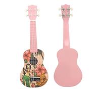Ukulele Complete Set Of 21-inch Professional Soprano Ukulele 12-fret Four-string Hawaiian Guitar String Instrument(Color:A)