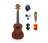 Ukulele Concert Saxophone Tenor 21" 23" 26" Sapele Ukulele Aquila Strings Optional Package Tuner(Color:3,Size:26)