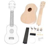 Ukulele DIY Kit, Wooden Soprano Ukulele DIY Kit, Original Painted Ukulele Kit for Son Daughter Granddaughter Friends Neighbors Colleagues