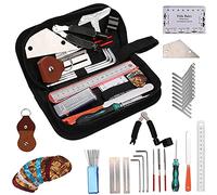 Ukulele Gig Bag， 36 Pieces Guitar Repair Tool Kit Accessories Set with Storage Bag for Acoustic Electric Guitar Bass Ukulele Mandolin Banjo Pack of 1