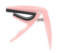 Ukulele High Strength Plastic Spring Loaded Clip On Pitch Adjustment Tool for Ukulele Players with Silicone Cushion One Hand Operation Compact Design (Pink)