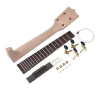 Ukulele Neck Kit - Adjustable Wooden Assembly Parts, Reliable Stringed Instrument Component | Handy Craft Tools for Ukulele Making Workshop Project, Musical Repair Practice Learning Hobby