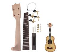 Ukulele Neck Kit, Wooden Ukulele Guitar Build Set & DIY Assembly Manual, Handcrafted Woodworking Tools for Making Cookie Box Ukuleles, Ideal for Beginners, Students, and Music Craft Lovers