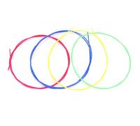 Ukulele Nylon Strings Plastic Ukulele Strings 12×11×1 4pcs Set Colorful Nylon Strings Replacement Part Accessory for Ukelele