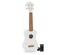 Ukulele Pack by Gear4music, White, Soprano Size, with Tuner
