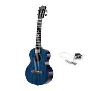 Ukulele Performance Level Electric Box Type Full Single Ukulele Professional Level Beginner Small Guitar(Color:Blue,Size:26 inch)