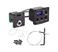 Ukulele Pickup - 10x7x4cm Piezo Tone Module, Abs Tuning Panel, Triple-Band Controller, Lcd Sound Preamp | Clear Resonance System for Acoustic Electric Violin Mandolin Bass Studio Performance