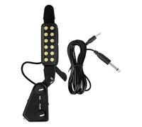 Ukulele Pickup, Universal Magnetic for All Instruments, Magnetic Pickup Transducer | Tuner with 3 Metre Length Cable for Musical Instruments and Their Instruments for Folk Guitars and Ukulele