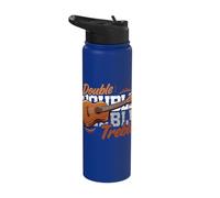 Ukulele Player Duet Matching Double Treble Pun Stainless Steel Insulated Water Bottle