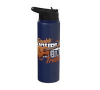 Ukulele Player Duet Matching Double Treble Pun Stainless Steel Insulated Water Bottle