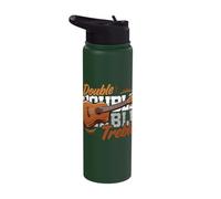 Ukulele Player Duet Matching Double Treble Pun Stainless Steel Insulated Water Bottle