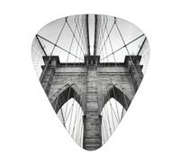 Ukulele Plectrums, Guitar Players Sampler 12 Piece, for Acoustic, Bass, and Electric Guitars-Brooklyn Bridge print