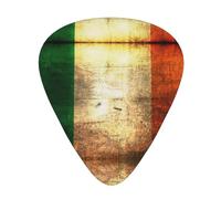 Ukulele Plectrums, Guitar Players Sampler 12 Piece, for Acoustic, Bass, and Electric Guitars-Irish Flag print