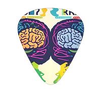 Ukulele Plectrums, Guitar Players Sampler 12 Piece, for Acoustic, Bass, and Electric Guitars-Left and Right Brain Advantage print