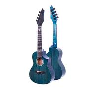 Ukulele Professional Beginner 23 Inch Mahogany Ukulele Guitar Instrument(Color:Blue)