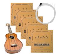 Ukulele Replacement Strings - 3.94 x 3.94 Inch Nylon Cord | Musical Instrument Accessories - Professional Stage Set.This Sound Set Includes Choices for