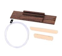 Ukulele Saddle and Bridge Set with Adjustable Height Rose Wood Construction for Instrument Customization Ukulele Saddles