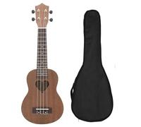 Ukulele Set 21 Inch Hawaiian Guitar4 Strings Sapele Love Shape Guitarra Ukulele(Color:A)