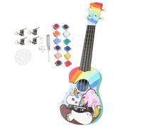 Ukulele Set for Ukulele Kit Beginners Ukulele Kit Wooden Ukulele Kit - Ukelele Handwork Kit for Beginner, Size 21/23 Inch Manual Work Kit with Basswood Fingerboard for Beginners